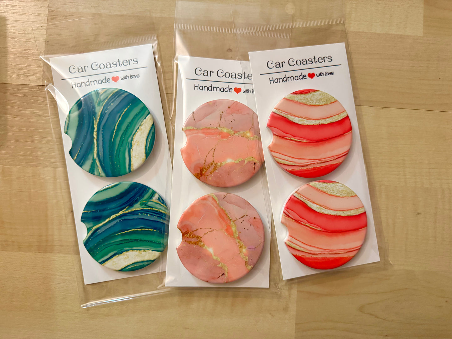 Custom Ceramic Car Coasters