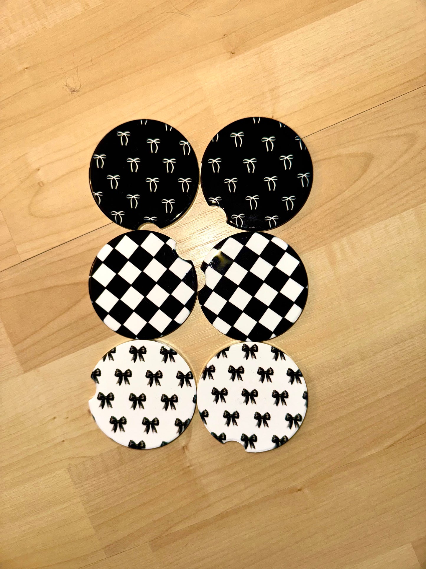 Custom Ceramic Car Coasters