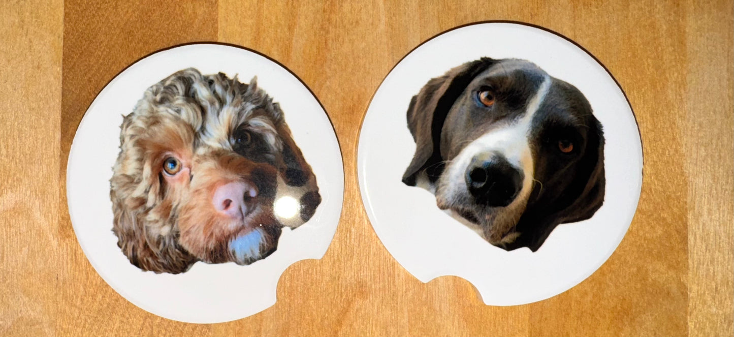 Custom Ceramic Car Coasters
